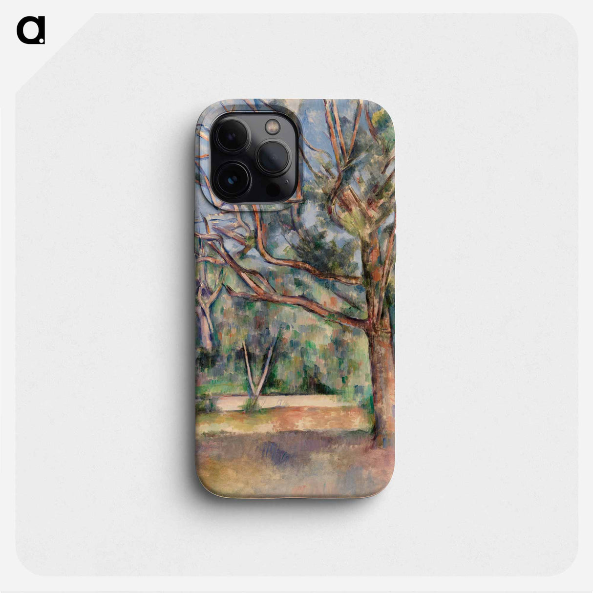 Trees and Road - Paul Cezanne Phone Case.