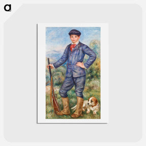 アートポストカード-Jean as a Huntsman - ピエール オーギュスト ルノワール Postcard.