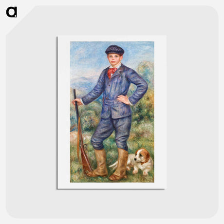 アートポストカード-Jean as a Huntsman - ピエール オーギュスト ルノワール Postcard.