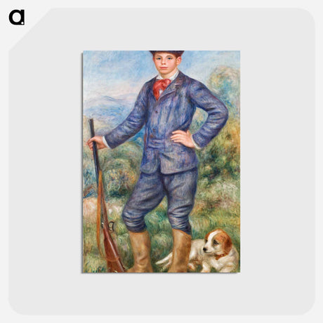 アートポストカード-Jean as a Huntsman - ピエール オーギュスト ルノワール Postcard.