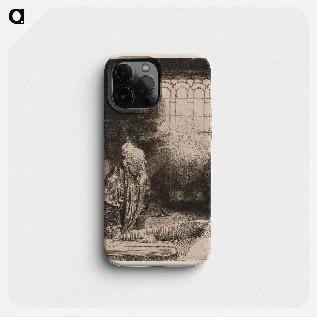 Faust (The Scholar in His Study) - レンブラント ファン レイン Phone Case.