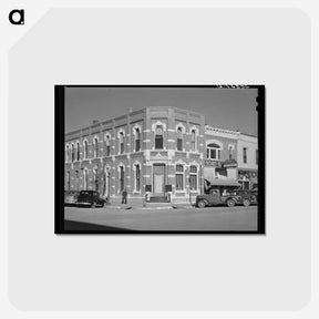 アートポストカード-First National Bank Corner
 - ラッセル リー Postcard.