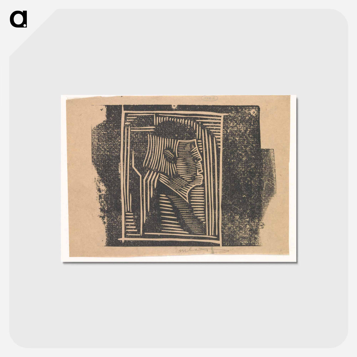 Fantasiekop: profielkop in arceringen
 - サミュエル ジェスルン Postcard.