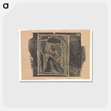 Fantasiekop: profielkop in arceringen
 - サミュエル ジェスルン Postcard.