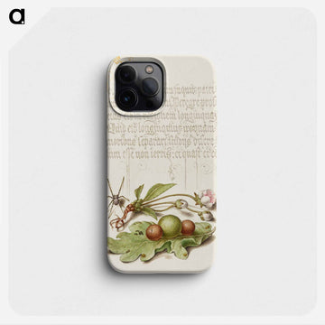 Spider, Sweet Cherry Flower, and English Oak Leaf with Galls
 - 書道のお手本 Phone Case.