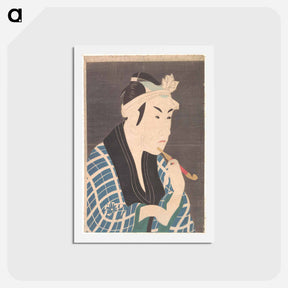 アートポストカード-Matsumoto Koshiro IV as the Fish Peddler Gorobei - 東洲斎 写楽 Postcard.