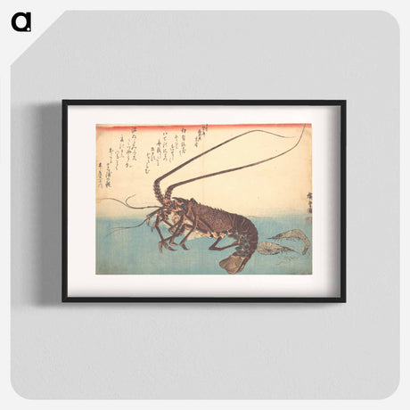 アートポスター-Ise-ebi and Shiba-ebi, from the series Uozukushi
 - 歌川 広重 Poster.