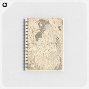 アートメモ帳-Kintaro worstelend met karper - 歌川 国芳 Memo.