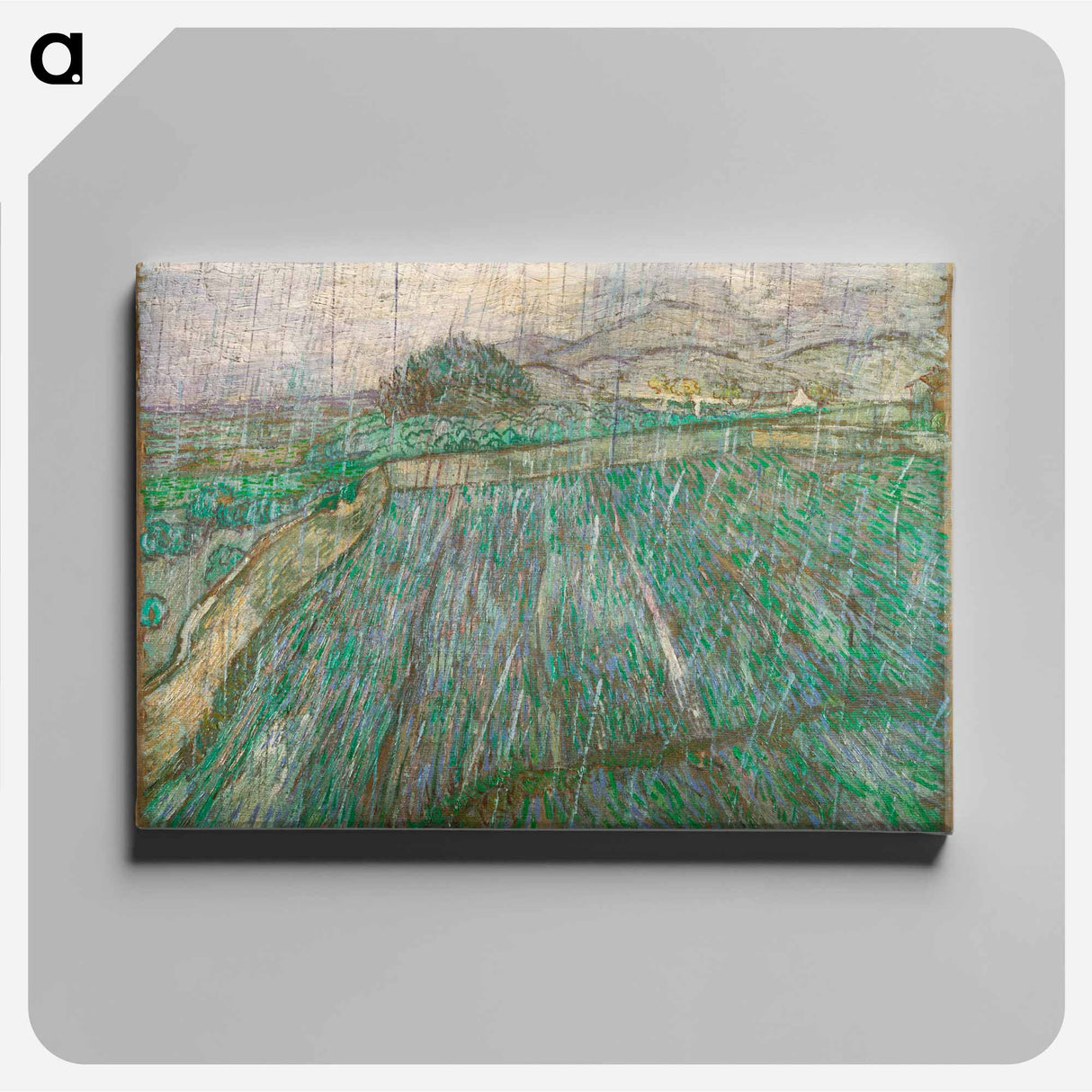 Rain - Vincent van Gogh Canvas.