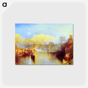 アートポストカード-Ancient Rome Agrippina Landing with the Ashes of Germanicus - ウィリアム ターナー Postcard.