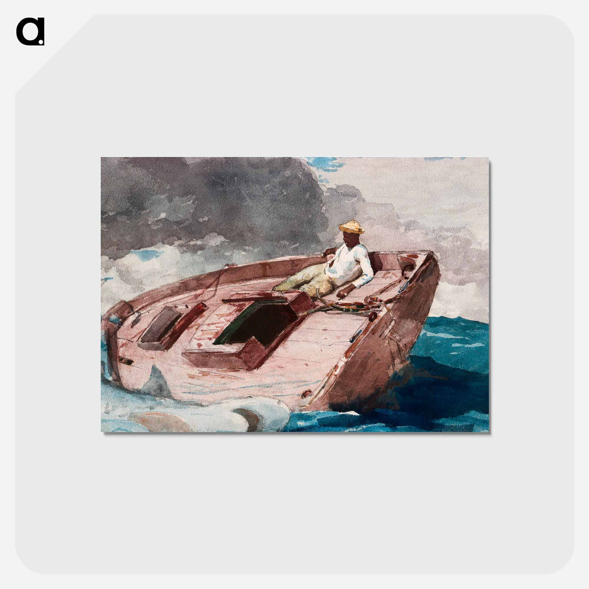 アートポストカード-The Gulf Stream - ウィンスロー ホーマー Postcard.