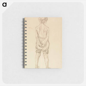 アートメモ帳-Standing young boy, study for the boys playing on the shore - アルバート エーデルフェルト Memo.