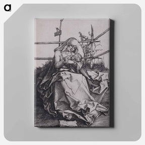 アートパネル-The Madonna on the Grassy Bank - アルブレヒト デューラー Canvas.