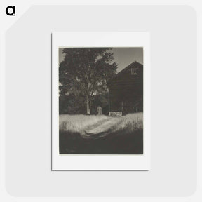 アートポストカード-Barn, Lake George - アルフレッド スティーグリッツ Postcard.