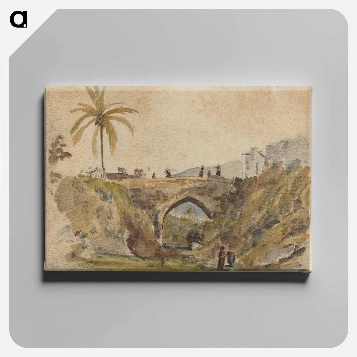 Bridge at Caracas - カミーユ ピサロ Canvas.