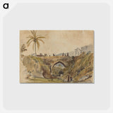 アートポストカード-Bridge at Caracas - カミーユ ピサロ Postcard.