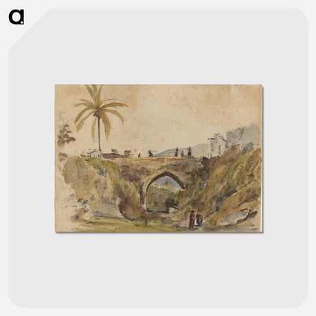 アートポストカード-Bridge at Caracas - カミーユ ピサロ Postcard.