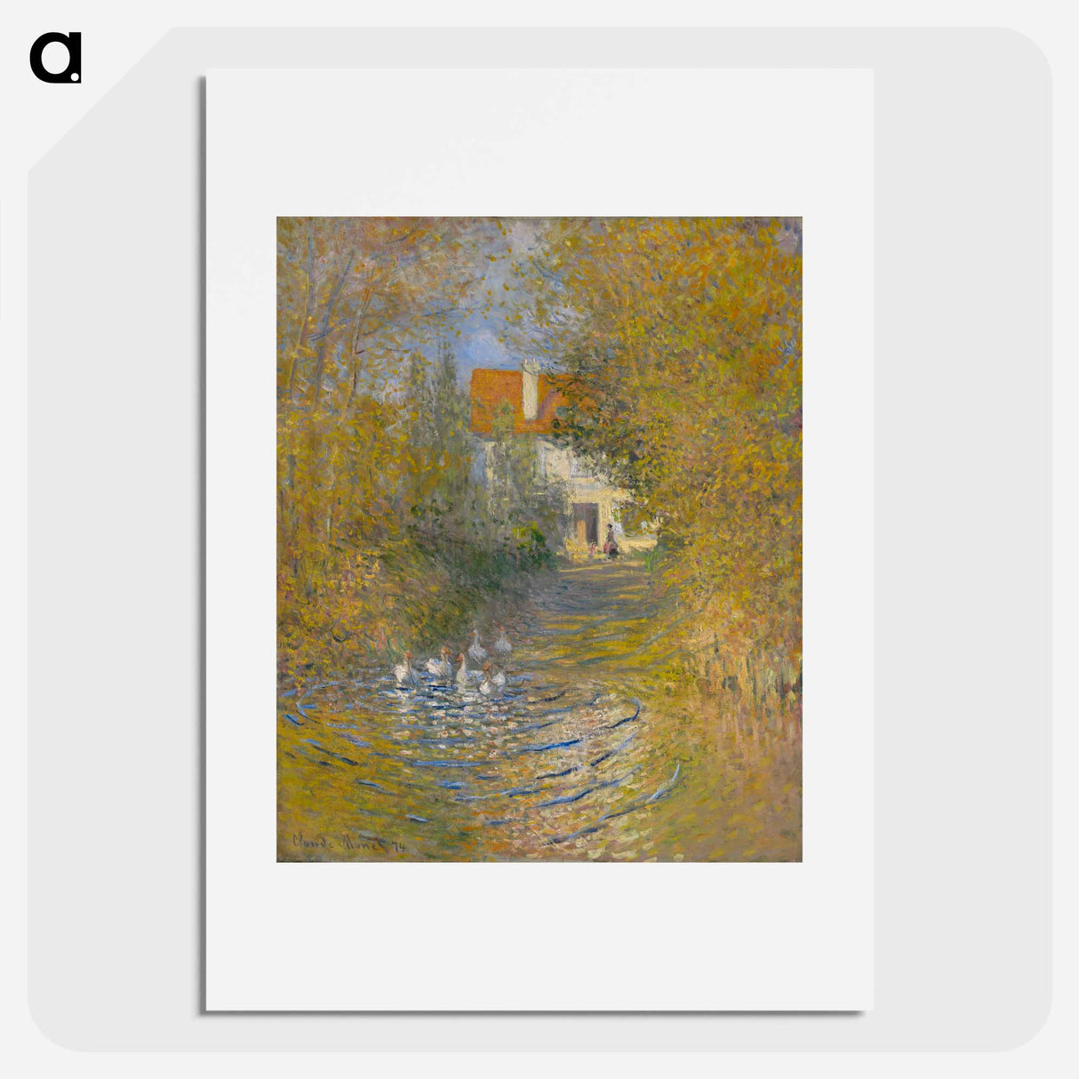 The Geese - Claude Monet Poster.