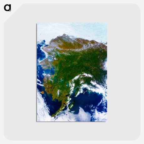 アートポストカード-Alaskan Vista
 - 上空からの地球 Postcard.