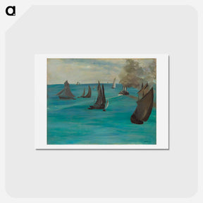 アートポストカード-Sea View, Calm Weather - エドゥアール マネ Postcard.