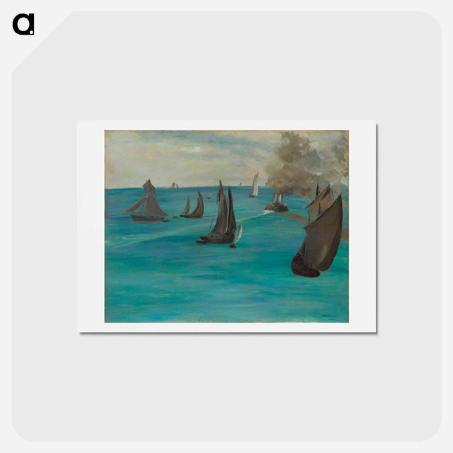 アートポストカード-Sea View, Calm Weather - エドゥアール マネ Postcard.