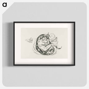 アートポスター-The Serpant is Killed - エドヴァルド ムンク Poster.