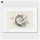 アートポスター-The Serpant is Killed - エドヴァルド ムンク Poster.