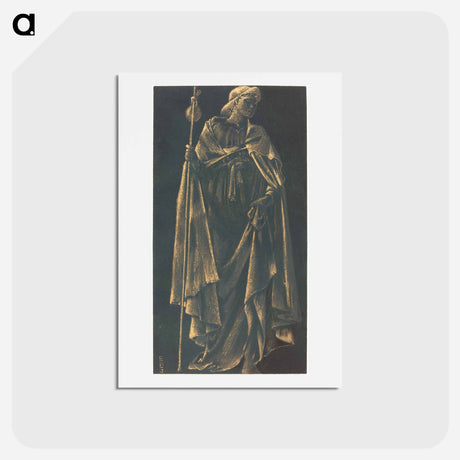 アートポストカード-Angelus Ministrans - エドワード バーン ジョーンズ Postcard.