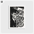 アートポストカード-Nervous People at Dinner - エルンスト ルートヴィヒ キルヒナー Postcard.