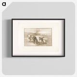 Another way of hunting on foot, plate two from The Art of Bullfighting by Francisco José de Goya y Lucientes - Francisco de Goya Poster.