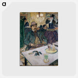 アートポストカード-Monsieur Boileau at the Café - アンリ ド トゥールーズ ロートレック Postcard.