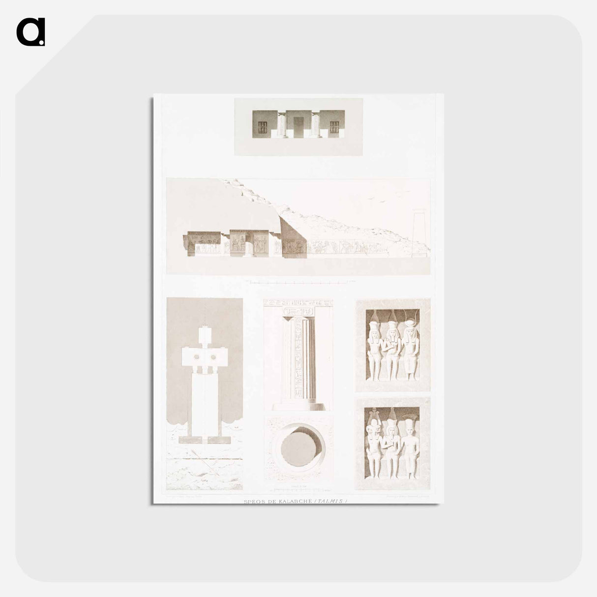 アートポストカード-Temple of Kalabsha
 - エジプト美術史 Postcard.