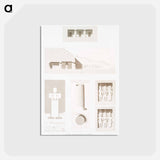 アートポストカード-Temple of Kalabsha
 - エジプト美術史 Postcard.