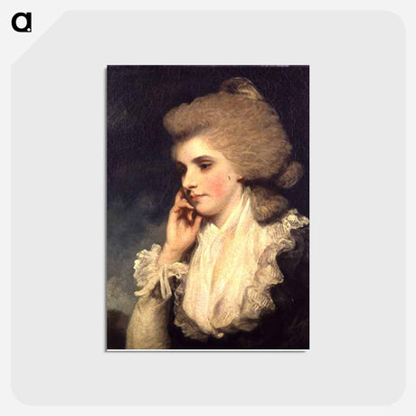 アートポストカード-Frances, Countess of Lincoln - ジョシュア レノルズ Postcard.
