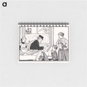 アートメモ帳-Family in a dining room - ユリー デ フラーハ Memo.