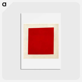 アートポストカード-Red square - カジミール マレーヴィチ Postcard.
