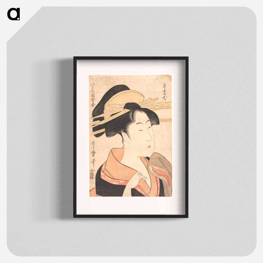 Azumaya no Hana - 喜多川 歌麿 Poster.