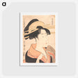 アートポストカード-Azumaya no Hana - 喜多川 歌麿 Postcard.