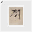 アートポストカード-Kneeling in an Armchair - メアリー カサット Postcard.