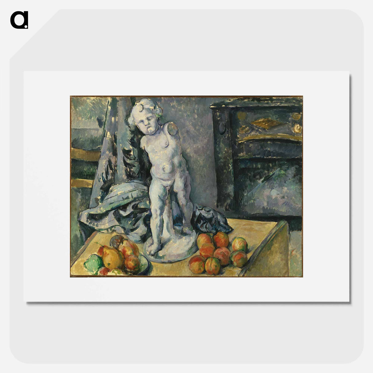 Still Life with Plaster Cupid - Paul Cezanne Poster.