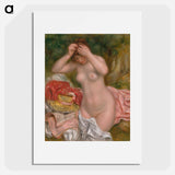 Bather Arranging Her Hair - Pierre-Auguste Renoir Poster.