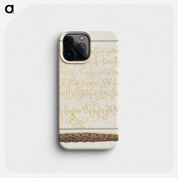 Larva of an Oak Egger Moth from Mira Calligraphiae Monumenta
 - 書道のお手本 Phone Case.