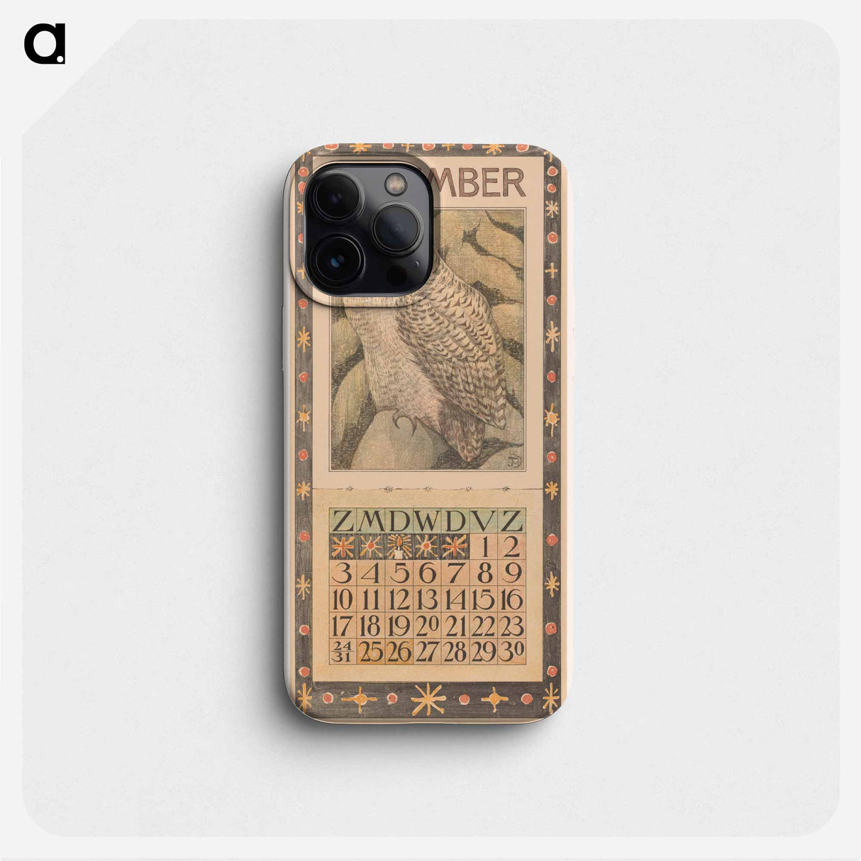 Calendar December Met Sneeuwuil - Theo Van Hoytema Phone Case.