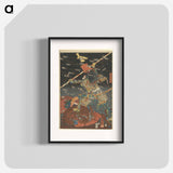 De laatste aanval van de Kusunoki te Shijonawate - 歌川 国芳 Poster.