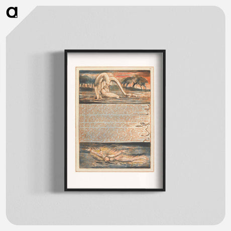 アートポスター-Jerusalem, Plate 11, "To labours mighty...." - ウィリアム ブレイク Poster.
