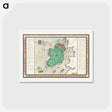 アートポストカード-Irish Free State & Northern Ireland - アンティーク地図 Postcard.