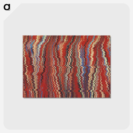 アートポストカード-Glitch Pattern Background
 - 大英図書館 Postcard.