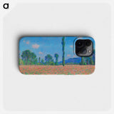 Poppy Field, Giverny - Claude Monet Phone Case.