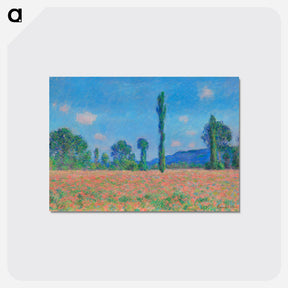 アートポストカード-Poppy Field, Giverny - クロード モネ Postcard.