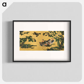 アートポスター-Japanese Peacocks and Bamboo
 - クリーブランド美術館 Poster.